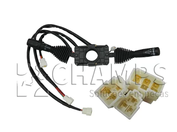 CHAVE REVERSAO TRANSMISSAO/ SETA/ FAROL (3plugs 5pinos/ 3pinos/ 3pinos/ 1pino)